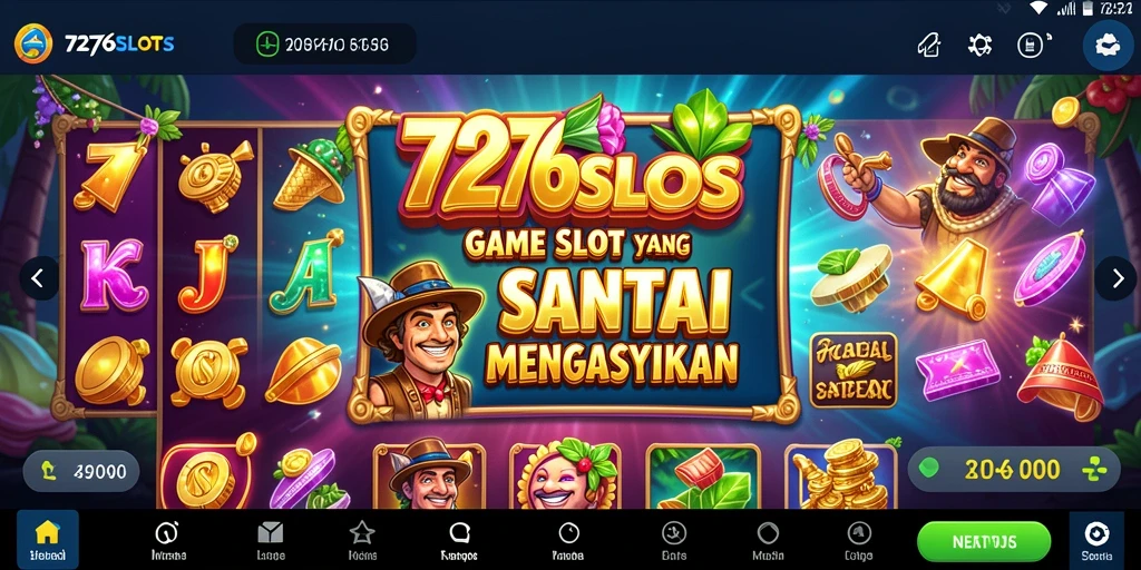 Tampilan utama permainan slot yang seru di 7276SLOTS.