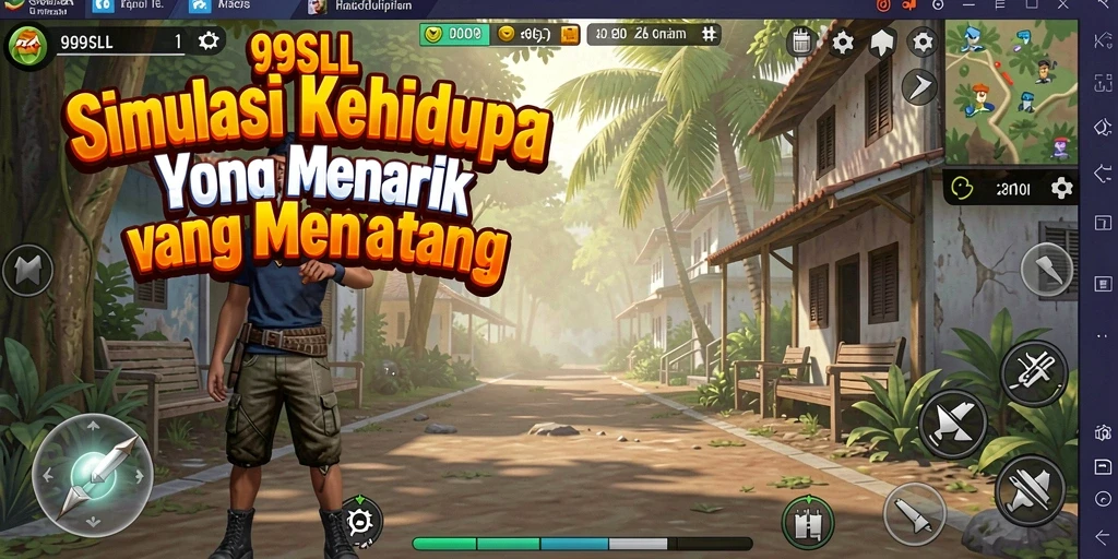 Tampilan gameplay menarik dari 99SLL dengan interaksi karakter.