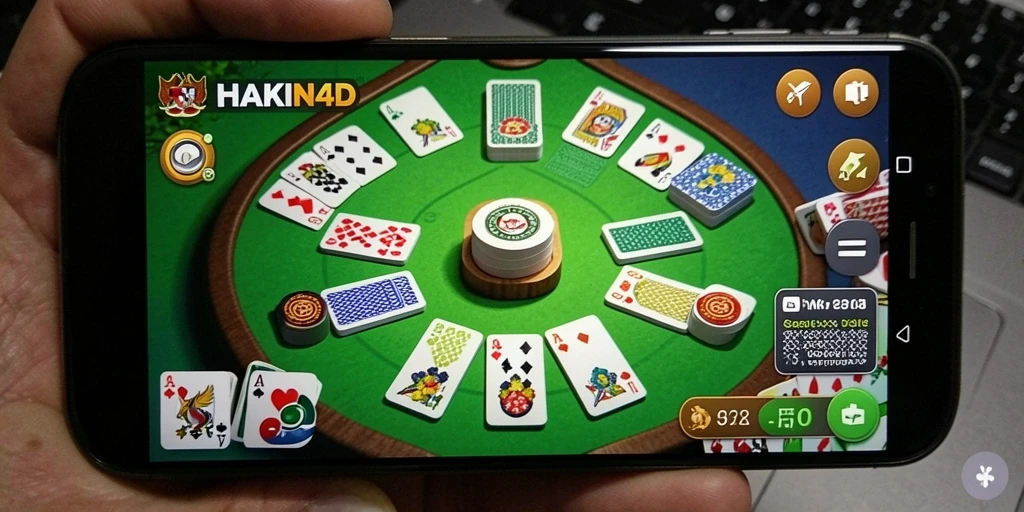 Tampak antarmuka HAKIN4D saat bermain Gaple.