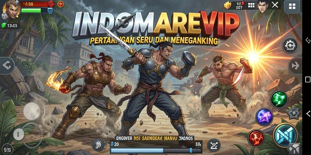 Gameplay seru dalam pertarungan INDOMAREVIP yang menegangkan.