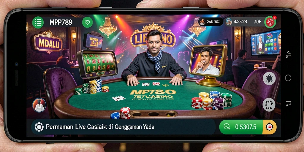 Tampilan screenshot permainan Live Casino yang mendebarkan di MVP789.