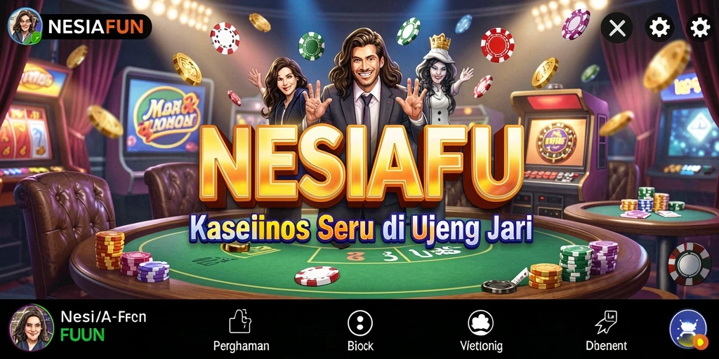 Gameplay Kasino seru di NESIAFUN dengan grafik menarik dan banyak pilihan permainan.