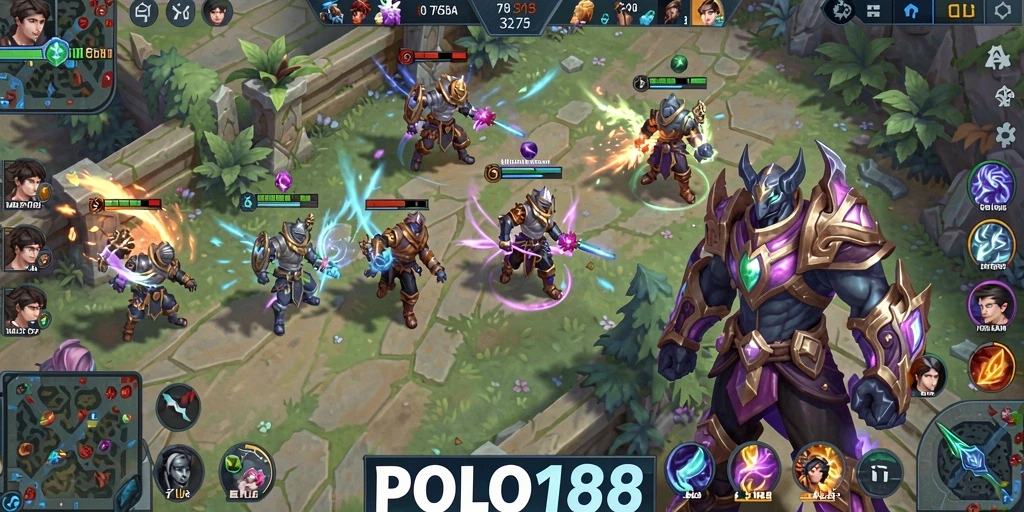 Screenshot gameplay POLO188 menampilkan pertarungan intens.