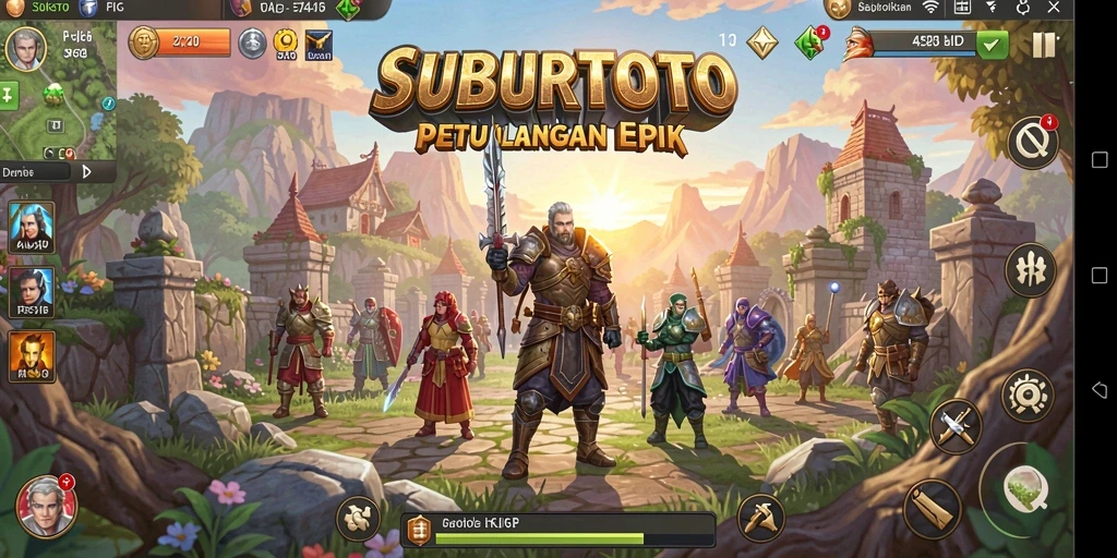 Tampilan gameplay RPG yang menakjubkan dalam SUBURTOTO.